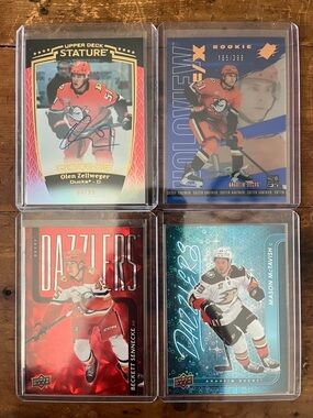 Upper Deck Rookie & Insert Lot - Anaheim Ducks Autograph & Parallels